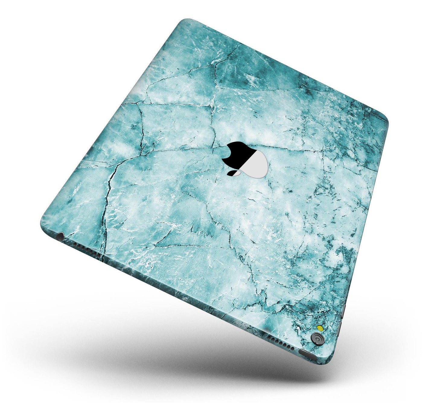 Cracked Turquise Marble Surface Full Body Skin for the iPad Pro (12.9"