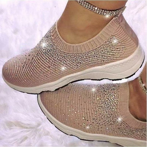 Shiny Sandals Women Black Casual Ladies Shoes