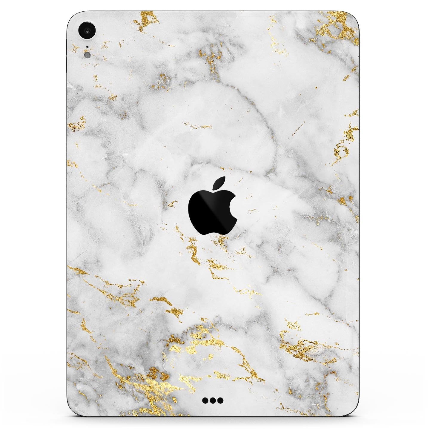 Marble & Digital Gold Foil V3 - Full Body Skin Decal for the Apple